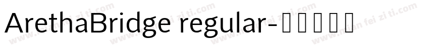ArethaBridge regular字体转换